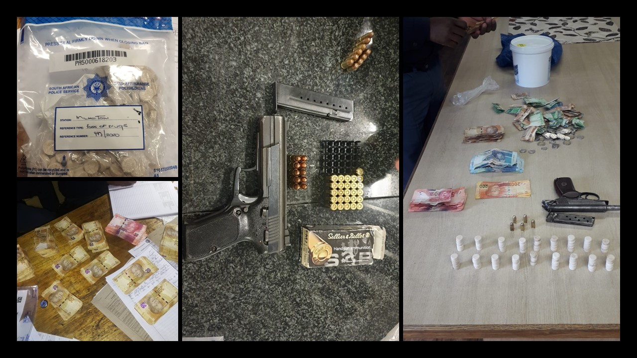 Police round up various suspects for unlicensed firearms, ammunition and drugs
