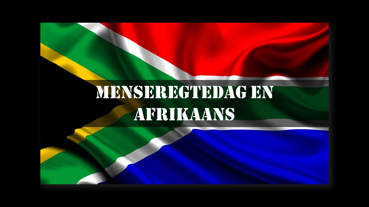 21 Maart is Menseregtedag - jou taal is jou reg