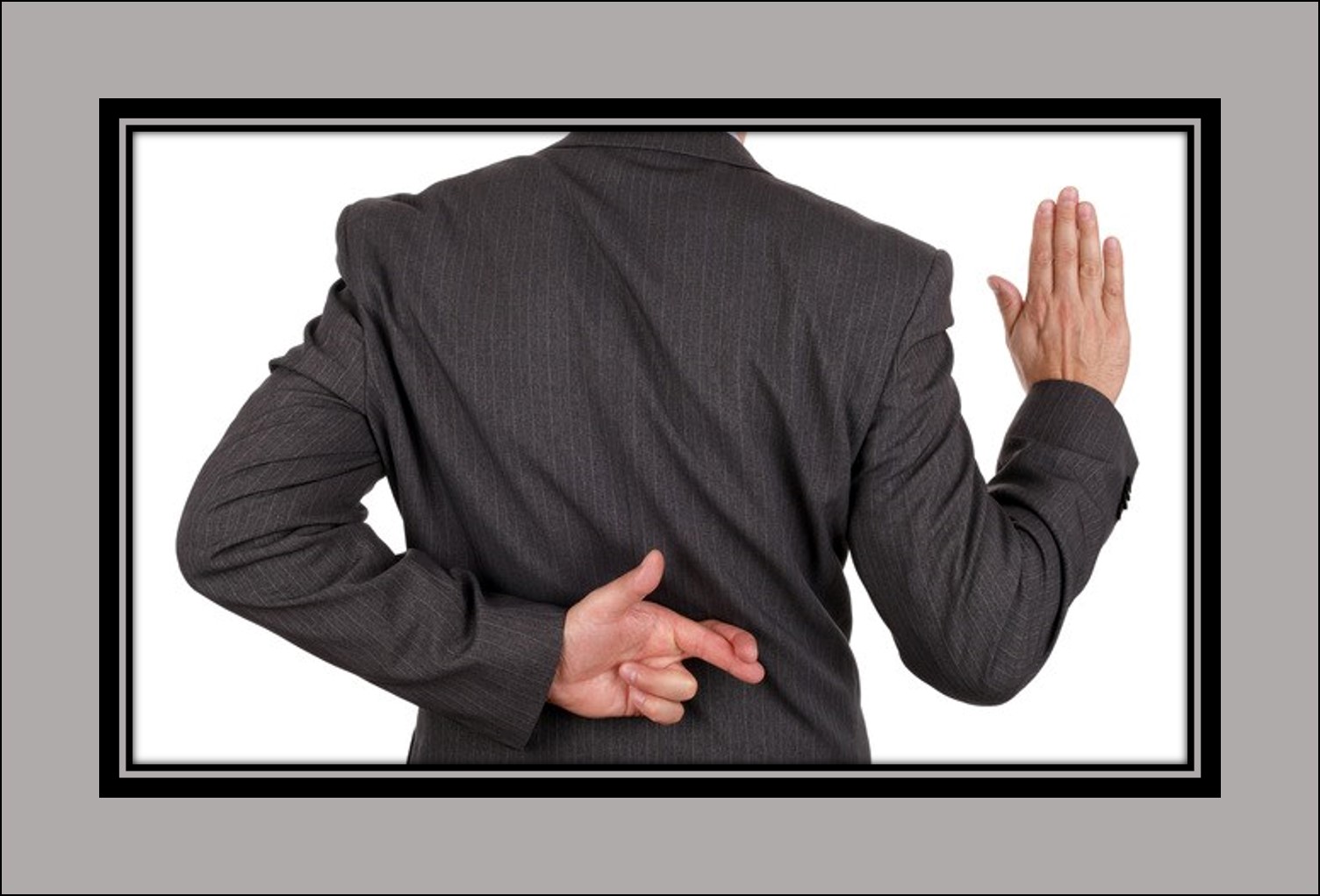 Suspect in court on a charge of perjury