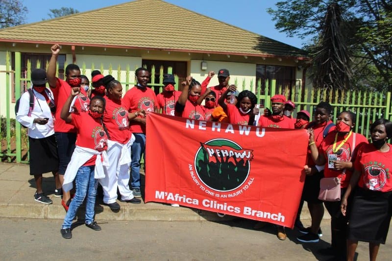 Health workers march to district office with memorandum post image