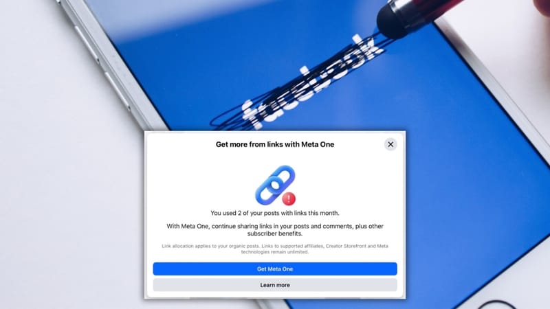 Facebook limits links as Meta One rolls out post image